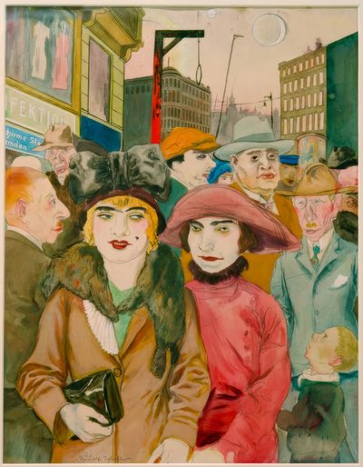 Hausvogteiplatz door Rudolf Schlichter