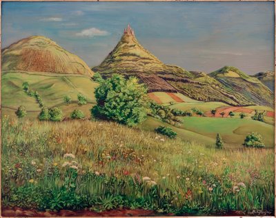 Landschap door Rudolf Schlichter