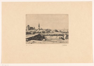 Veere door Rudolf Schönberg (signed by artist)