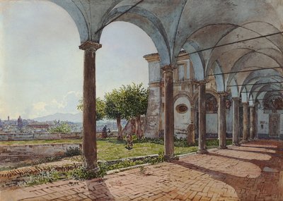 Uitzicht op Rome vanaf het Santa Onofrio klooster door Rudolf von Alt