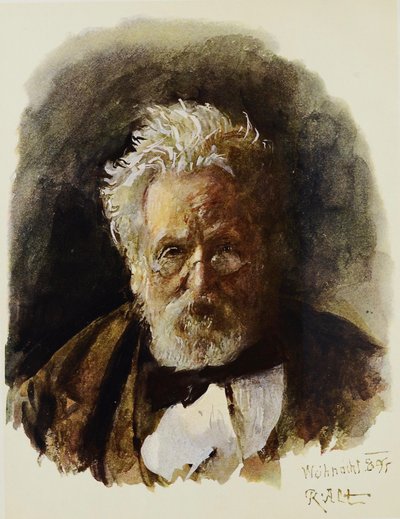 Zelfportret door Rudolf von Alt