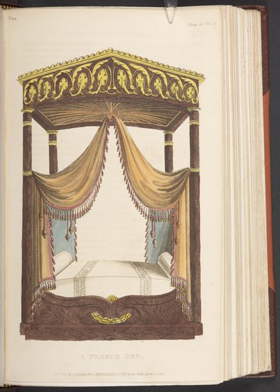 Een Frans bed, uit Ackermann