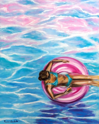 Sun-Kissed Dreams, 2025 (olieverf op doek) door Ruslana Levandovska