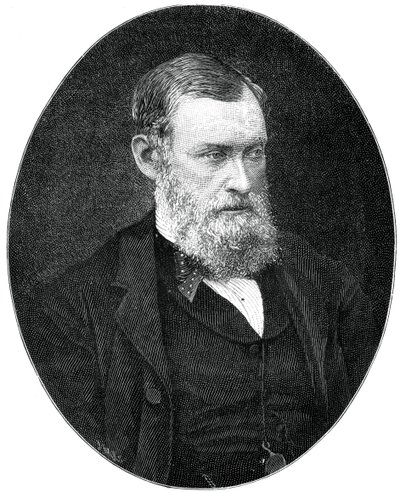 William Edward Forster, 19e-eeuwse Britse industrieel en staatsman van de Liberale Partij, 1900 door Russell and Sons