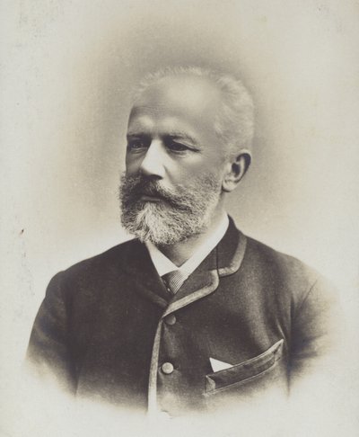 Portret van Pyotr Ilyich Tchaikovsky door Russian Photographer