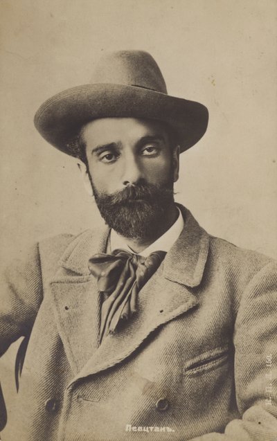 Russische schilder Isaac Levitan, Joods Litouws-Russische schilder, eind 19e eeuw door Russian Photographer