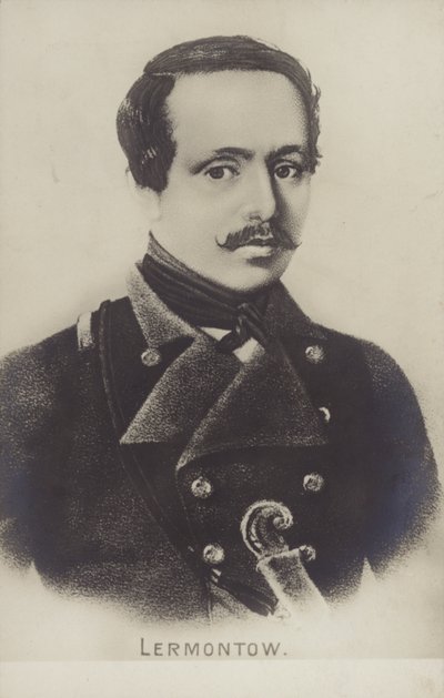 Mikhail Lermontov door Russian School
