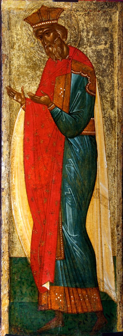 Sint Vladimir van Kiev, begin 15e eeuw door Russian icon.