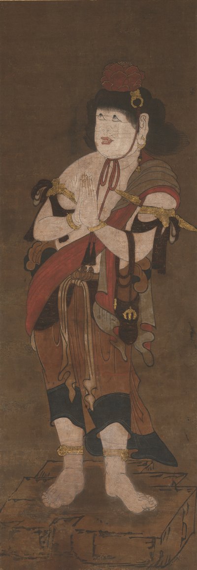 Dienaar van Fudo Myoo, 14e eeuw door Ryushu Shutaku