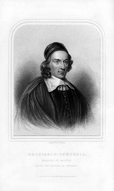 Archibald Campbell, 1e Markies van Argyll, Schotse staatsman, 1870 door S. Freeman