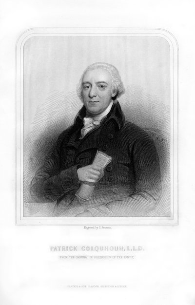 Patrick Colquhoun, Schotse politiemagistraat en statistisch schrijver, 1870 door S. Freeman
