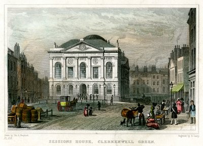 Sessions House, Clerkenwell Green, Islington, Londen, 1831 door S. Lacey