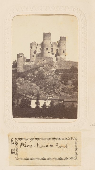Haute-Loire - Ruïnes van Bouzols door Sabatier