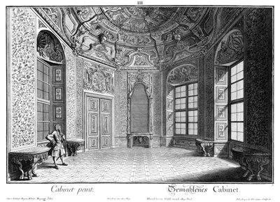 Geschilderd kabinet door Salomon Kleiner