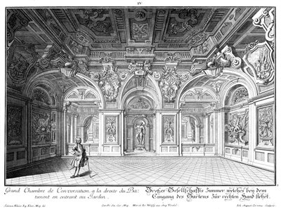 Grote lounge in de oostelijke vleugel door Salomon Kleiner