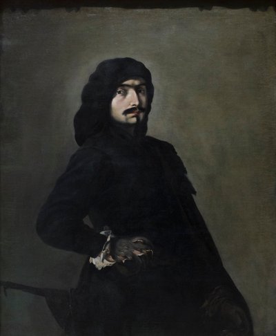 Zelfportret als Pascariello door Salvator Rosa
