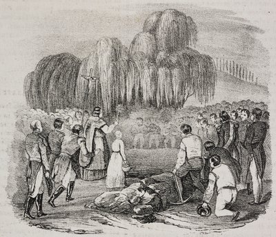 Begrafenis van Napoleon Bonaparte op het eiland Sint-Helena, 9 mei door Salvatore Puglia