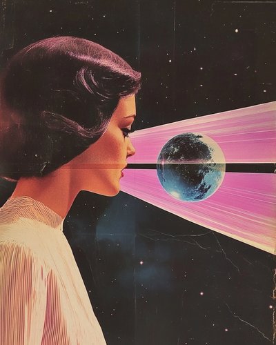 Cosmic Woman Roze Visie door Samantha Hearn