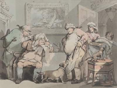 Studieuze veelvraten, oktober 1788 door Samuel Alken