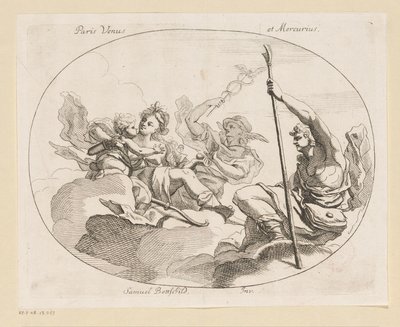 Paris, Venus en Mercurius (Diverse ontwerpen) door Samuel Bottschild