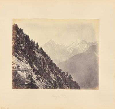 Uitzicht vanaf Rogi door Samuel Bourne