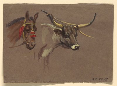 Tekenen, Studies uit Italië, 1872-73 door Samuel Colman