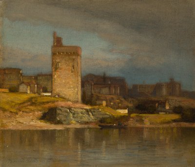 Oude toren van Avignon door Samuel Colman