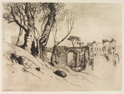Olijfbomen van de Riviera, ca. 1875 door Samuel Colman