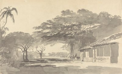 Sepoys die Onder Bomen Rusten door Samuel Davis