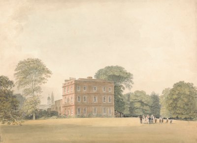 Zijaanzicht van Ayot House, Hertfordshire door Samuel Davis