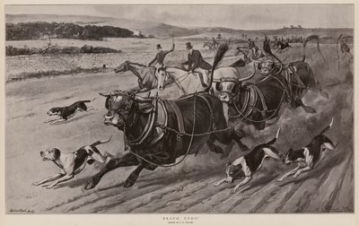 Bravo Toro! (litho) door Samuel Edmund (after) Waller