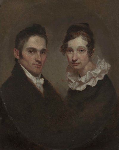 Dominee (1789-1869) en mevrouw Hiram Bingham (Sybil Mosely, overleden in 1848) door Samuel Finley Breese Morse