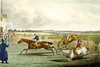Forth Mile, uit Steeplechasing (gegraveerd door Charles Hunt) door Samuel Henry (after) Alken