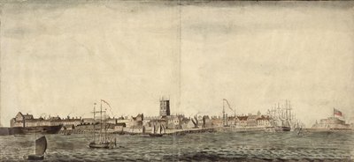 Zuid-oostelijk uitzicht op Kingston upon Hull door Samuel Heywood