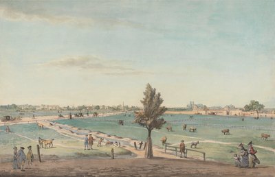 Kennington Common, 1776 door Samuel Hieronymous Grimm
