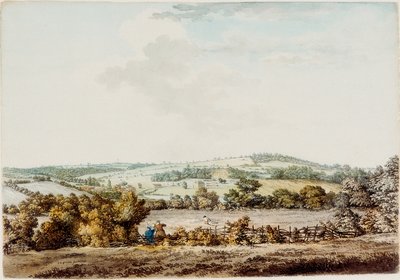 Het Oude Huis bij de Grange en Barber Wood, 1787 door Samuel Hieronymous Grimm
