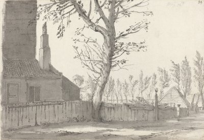 Hoofdstraat bij het landhuis, Marylebone door Samuel Hieronymus Grimm