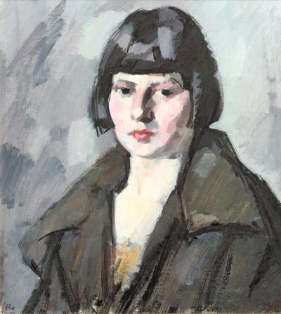 Hoofd van een jong meisje, c.1920 door Samuel John Peploe