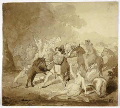 Scène uit Cymbeline door Samuel John Stump