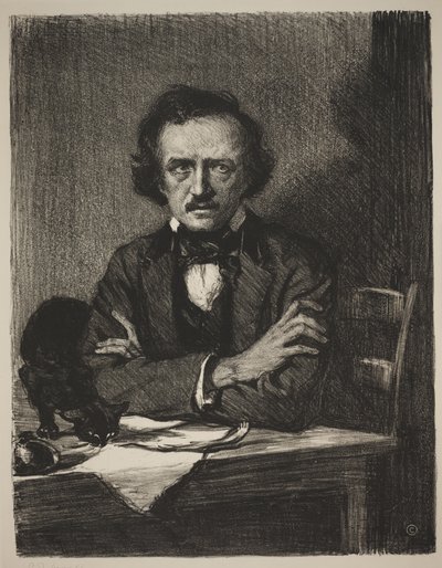 Edgar Allan Poe door Samuel Johnson Woolf