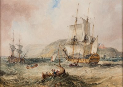 Zeegezicht door Samuel Owen