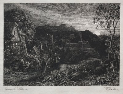De belman door Samuel Palmer