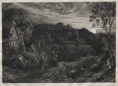 De belman, 1879 door Samuel Palmer