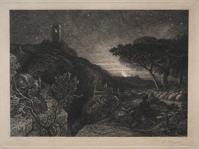 De eenzame toren door Samuel Palmer