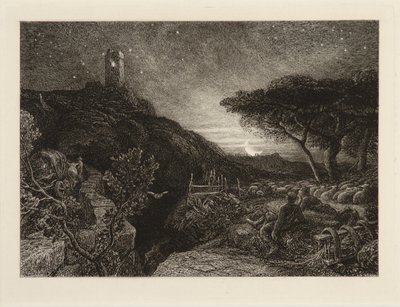 De eenzame toren door Samuel Palmer