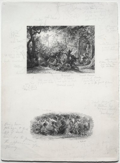 De Wijnstok, 1852 door Samuel Palmer