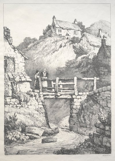 Een Serie Oude Gebouwen en Landelijke Huisjes in het Noorden van Engeland: Runswick door Samuel Prout