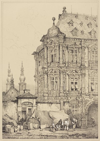 Kasteel Martinsburg, Mainz door Samuel Prout