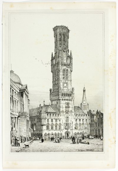 De Halle, Brugge door Samuel Prout