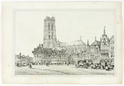 Maline, van Facsimiles van schetsen gemaakt in Vlaanderen en Duitsland door Samuel Prout
